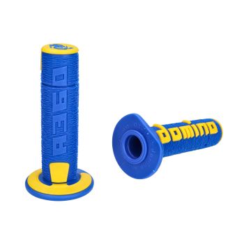 handlebar grip set Domino A360 Off-Road blue / yellow