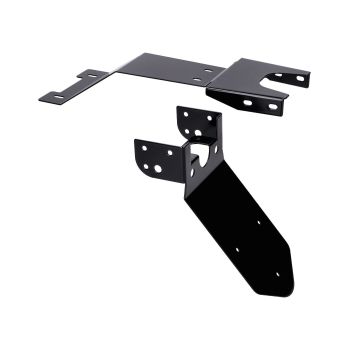 license plate holder black with splash guard black coated for Rieju MRT