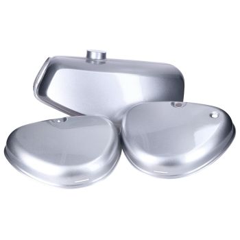 fuel tank with side cover silver for Simson S50, S51, S70