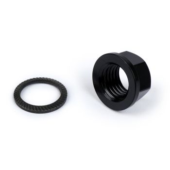 Clutch nut M12 x 1.50 collar Ø=18.6mm h=9mm WS=15 -BGM PRO- (can be used as castle nut for Vespa PX, Rally180 (VSD1T), Rally200 (VSE1T), Sprint, T5 125cc, Cosa1)