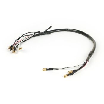 Wire group for handlebar -VESPA- Vespa PX (-1984, DC, German models, electronic ignition with battery, black ignition switch body with 8 plugs