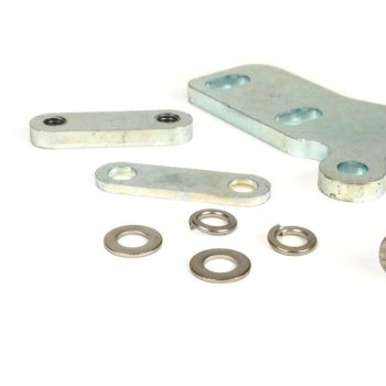 Exhaust bracket, front -BGM PRO Clubman V3.0- Lambretta 1st series, 2nd series, 3rd series - silver