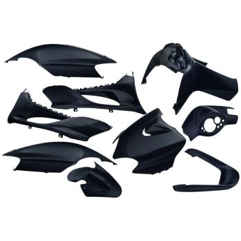 fairing kit EDGE 9-piece black metallic for MBK Mach G, Yamaha Jog R, Jog RR 50cc 2T