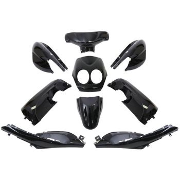 fairing kit EDGE 7-piece black metallic for Yamaha Neos / MBK Ovetto 50cc 2T 2008-