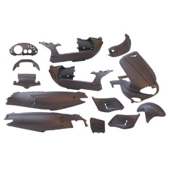 fairing kit EDGE 15-piece gray matt for Gilera Runner -2005