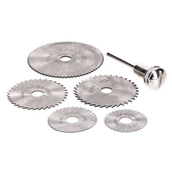 HSS saw blades for rotary grinder Silverline 6-piece set D=22, 25, 32, 35 and 44mm