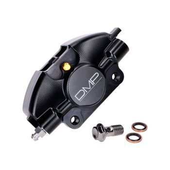 Brake caliper DMP CNC milled black for Piaggio Sprint, Primavera, ZIP, LX