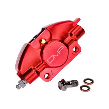 Brake caliper DMP CNC milled red for Piaggio Sprint, Primavera, ZIP, LX