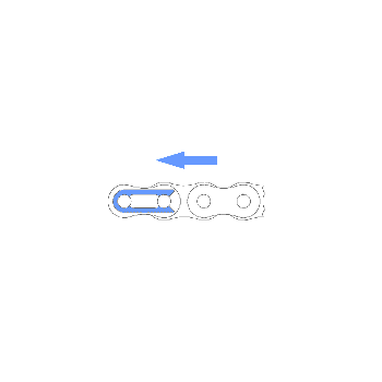 chain clip master link joint AFAM reinforced golden - A520 MR1-G