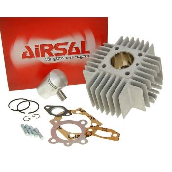 cylinder kit Airsal T6-Racing 48.8cc 38mm for Puch Automatic, X30 with short cooling fins
