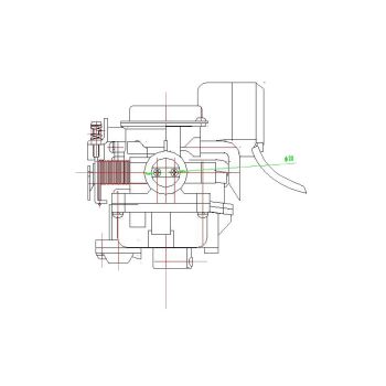 carburetor w/ metal cover & choke for 139QMB/QMA 4-stroke