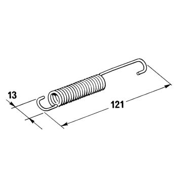 main stand spring Buzzetti 123mm for Puch Maxi