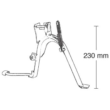 main stand Buzzetti reinforced for Malaguti F12, F15, Ovetto, Neos, Jog 50 R