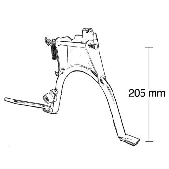 main stand Buzzetti for Aprilia Amico, SR, MBK Booster, Italjet Pista, Yamaha BWs