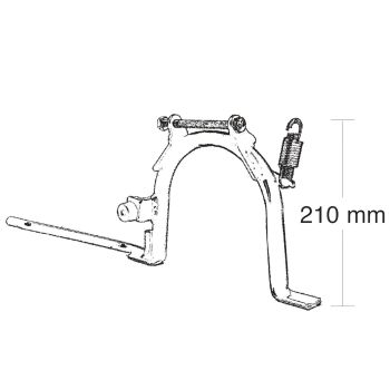 main stand Buzzetti for Aprilia Scarabeo 50-100cc, Piaggio Liberty 50-125-150-200cc