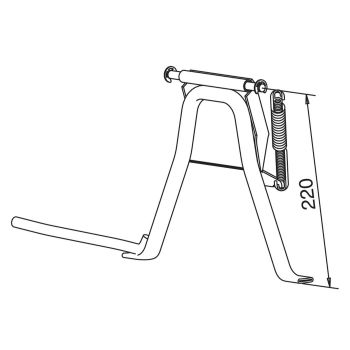 main stand Buzzetti for 12 and 14 inch wheel for Peugeot Ludix 50