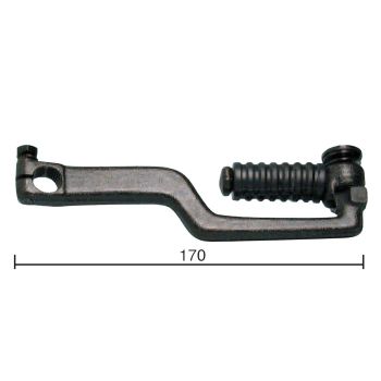 kickstart lever Buzzetti black for Honda Zoomer, Kymco 4T, Yamaha Neos, Kisbee, Speedfight 3