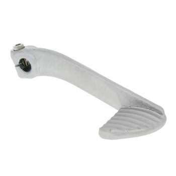 kickstart lever Buzzetti steel silver in color for Peugeot 50, 100cc