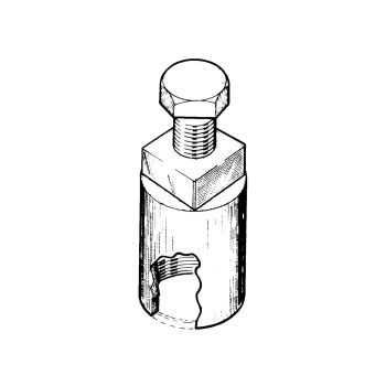 Siduri tõmmits Buzzetti M26x1mm päripäeva keere, inner thread - Vespa Primavera, ET3, PK