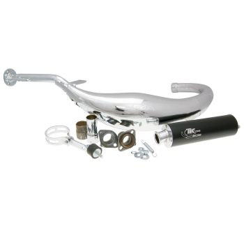 exhaust Turbo Kit Carreras 80 chrome for Aprilia, RX, SX, Derbi Senda R, SM, GPR, Gilera