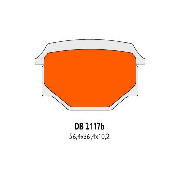 brake pads Delta Braking sintered DB2117SR = NK430.46