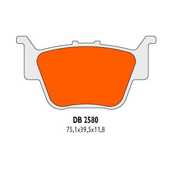 brake pads Delta Braking sintered DB2580QDN