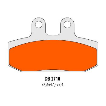brake pads Delta Braking sintered DB2710SR = NK430.06/S