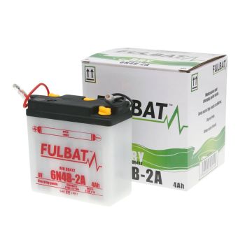 battery Fulbat 6V 6N4B-2A DRY incl. acid pack