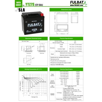 battery Fulbat FTZ7S SLA / GEL