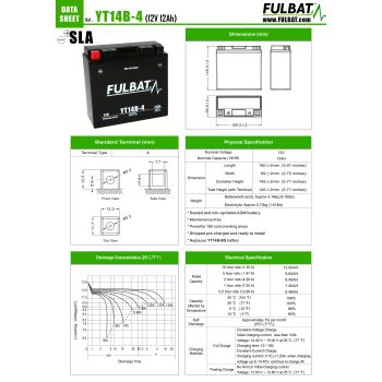 battery Fulbat FT14B-4 SLA