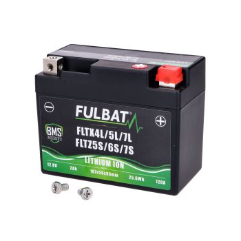 Battery Fulbat FLTX4L/5L/7L - FLTZ5S/6S/7S Lithium LiFePO4 12V 3Ah 180A