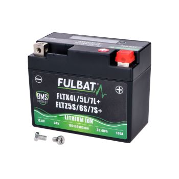 Battery Fulbat FLTX4L/5L/7L+ - FLTZ5S/6S/7S+ Lithium LiFePO4 12V 3Ah 180A