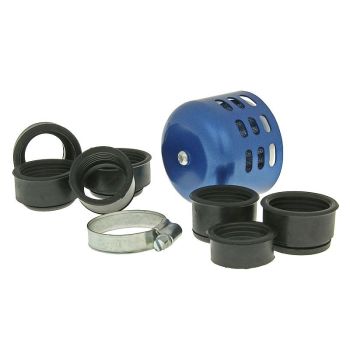 air filter Power plastic cap / shield 28-44mm carb connection blue