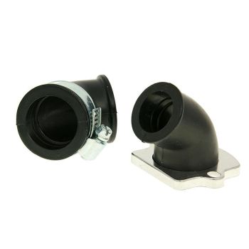intake manifold racing with two adapters 24 and 32mm carb connection for Piaggio