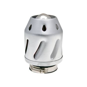 air filter Grenade silver straight version 35/48mm carb connection (adapter)