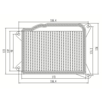 crankcase vent air filter for Yamaha Majesty 400 04-08