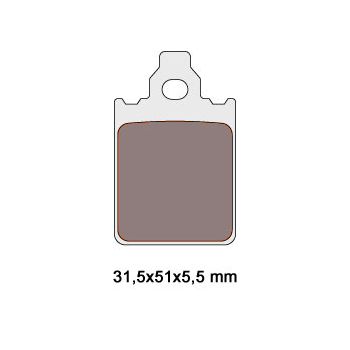 brake pads organic for Piaggio Quartz, Italjet Formula, Piaggio SKR
