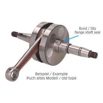 crankshaft (old model) for Puch Maxi E50 engine