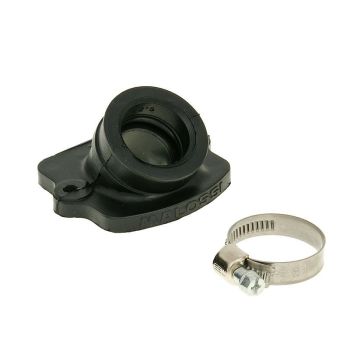 intake manifold Malossi MHR FKM 21mm diameter, 24.5mm carb connection for Piaggio