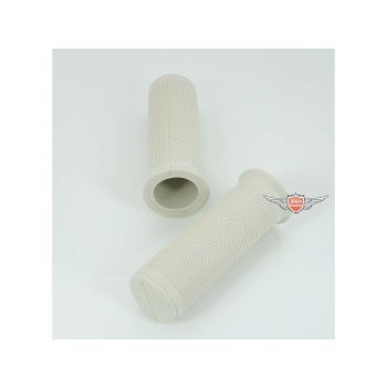 Grip set white inside 26mm for 50s 60s motorcycle, moped, mokick