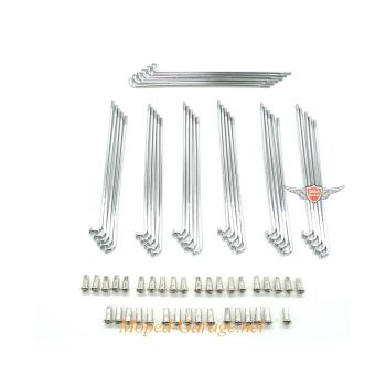 spoke set 151mm chrome for Kreidler Florett RS RMC