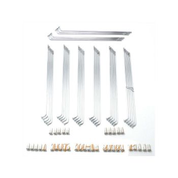 Chrome spoke set 166mm for Puch VZ