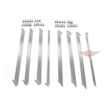 Spoke set for Puch MS 50 half hub chrome