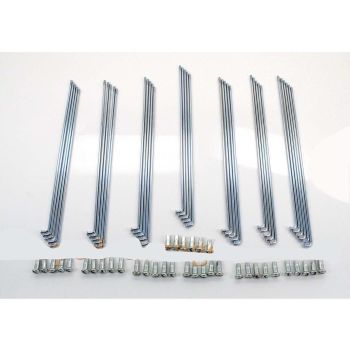 spoke set 215mm chrome for moped scooter