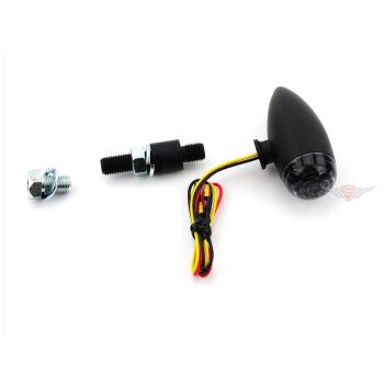 Rear light LED black tinted Tüv for Harley motorcycle Mini Bullet