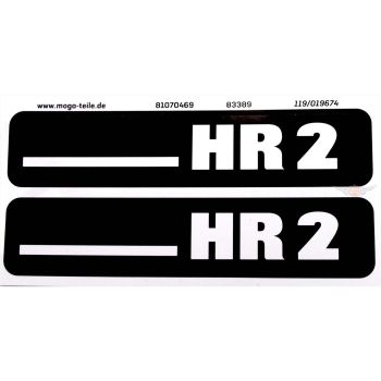 Footboard side cover sticker Decal lettering for Hercules Hobby Rider HR 2 moped