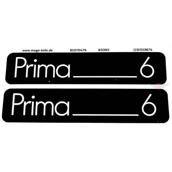 Footboard side cover sticker Decal lettering for Hercules Prima 6 moped