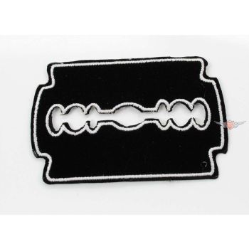 Moped garage razor blade cowl patch jeans moped club jacket 8cm moped