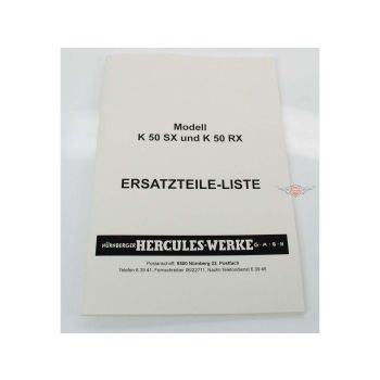 Spare parts list Parts catalog Chassis for Hercules K 50 SX RX moped