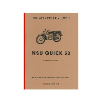 Parts list, parts catalog, NSU Quick 50
